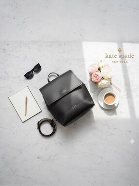 Kate Spade Authentic Black & Pink Somerville Road Megyn Backpack